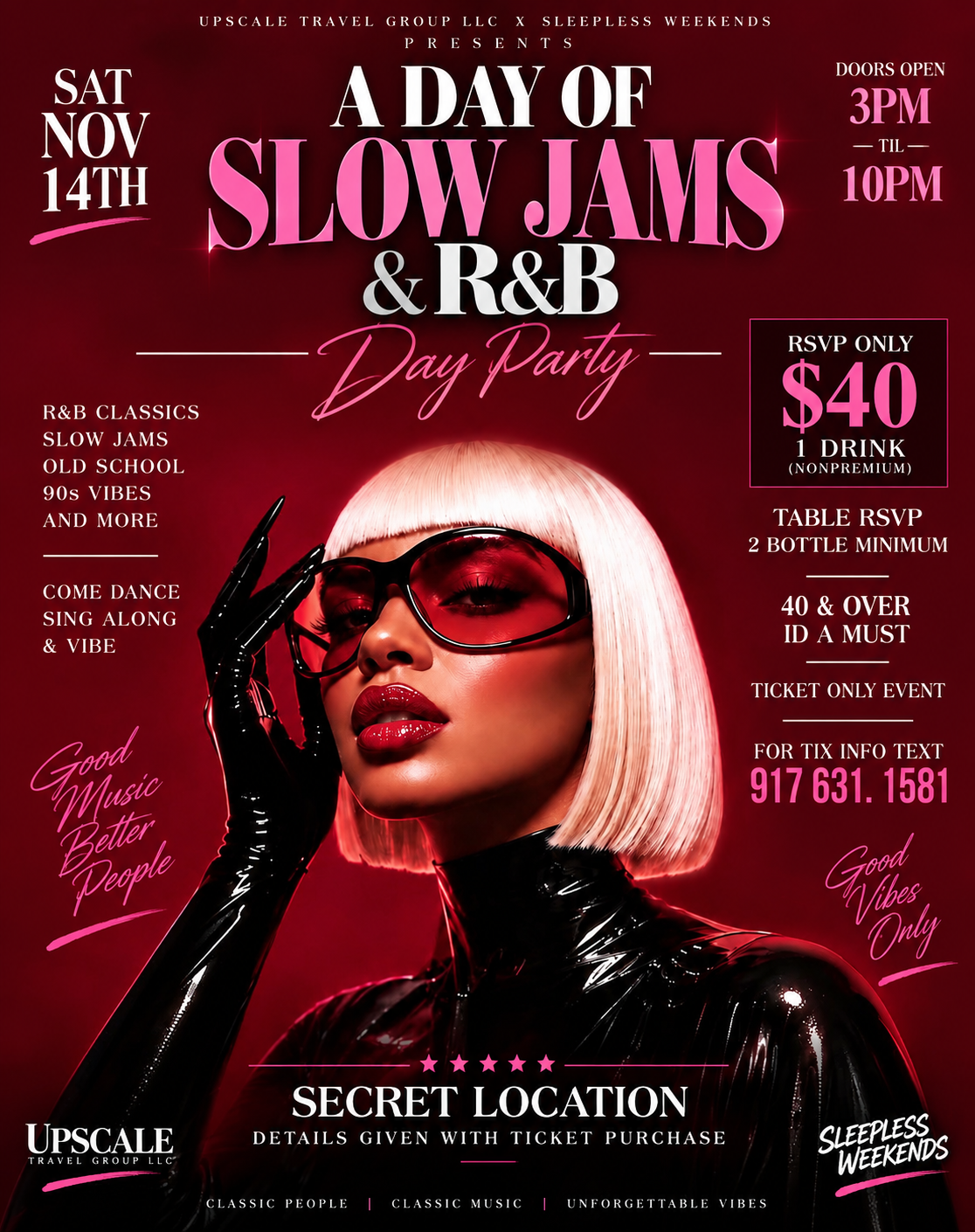 40 & UP SLOW JAMS & R&B DAY PARTY SAT NOV 14th
