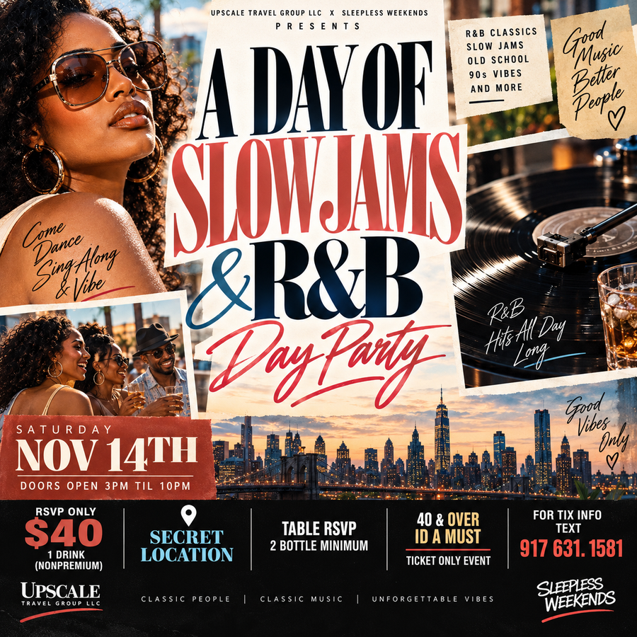 40 & UP SLOW JAMS & R&B DAY PARTY SAT NOV 14th