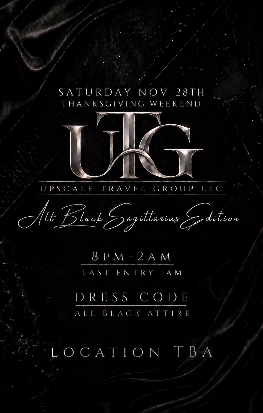 All black affair coming Thanksgiving weekend 2026