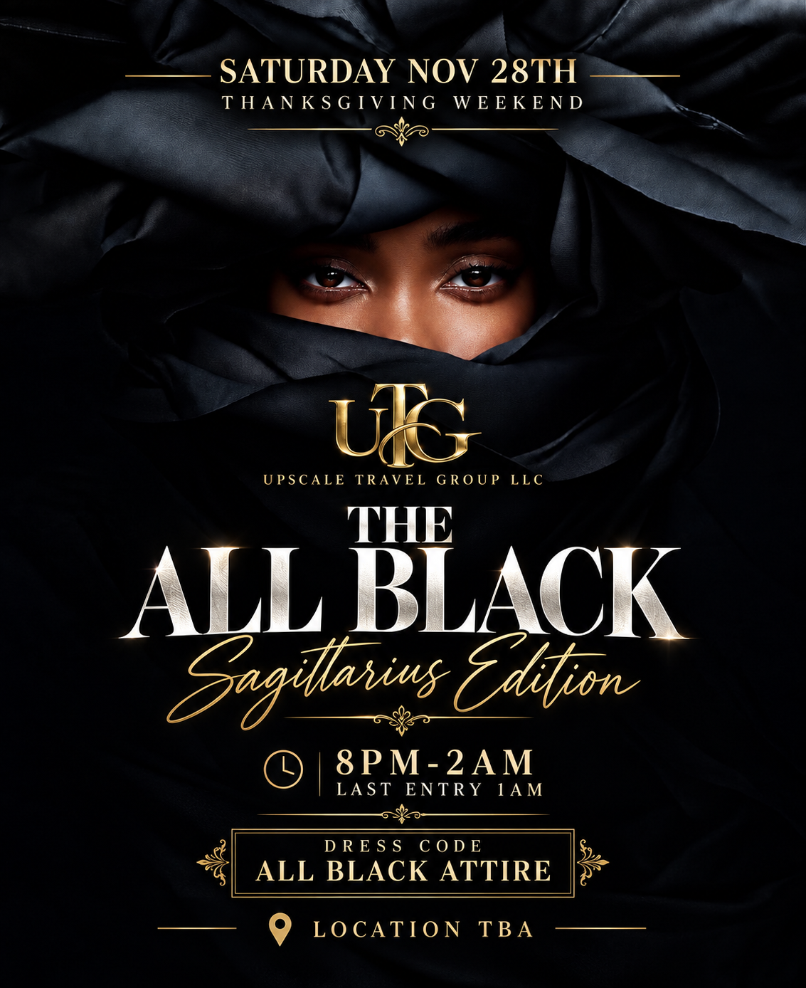 All black affair coming Thanksgiving weekend 2026